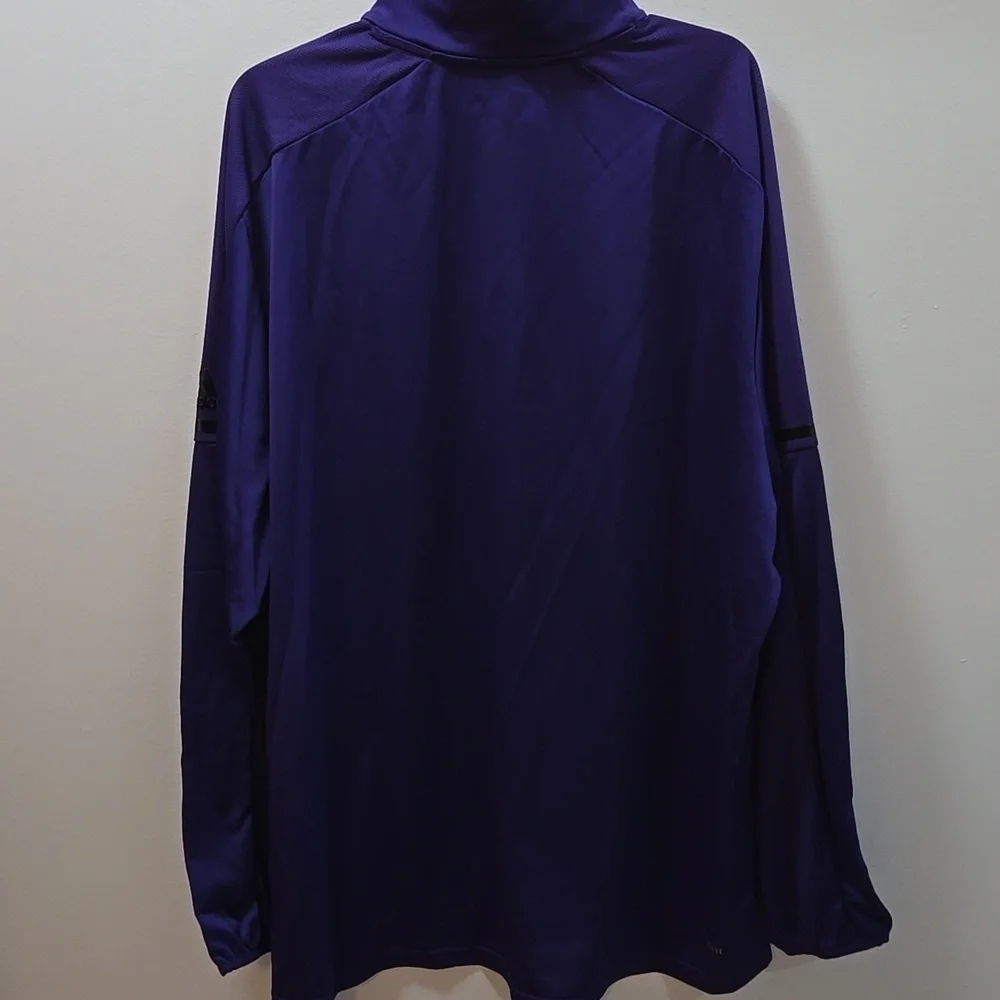 ADIDAS Men's Collegiate Purple/BL QUARTER Zip 2XL NWT 💜💙💜💙